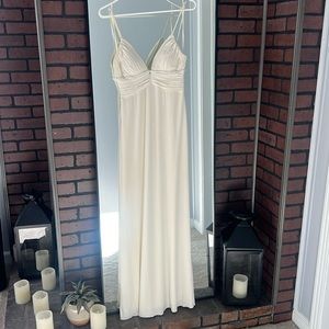Nicole Miller Platinum White Gown